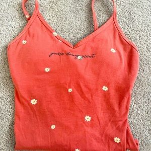 victoria secret tank top one piece. built in bra and pads, tight fitting
